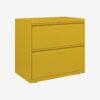 Bisley essentials lateral filing cabinet 2 drawer 693h 800w yellow &bull; hse store