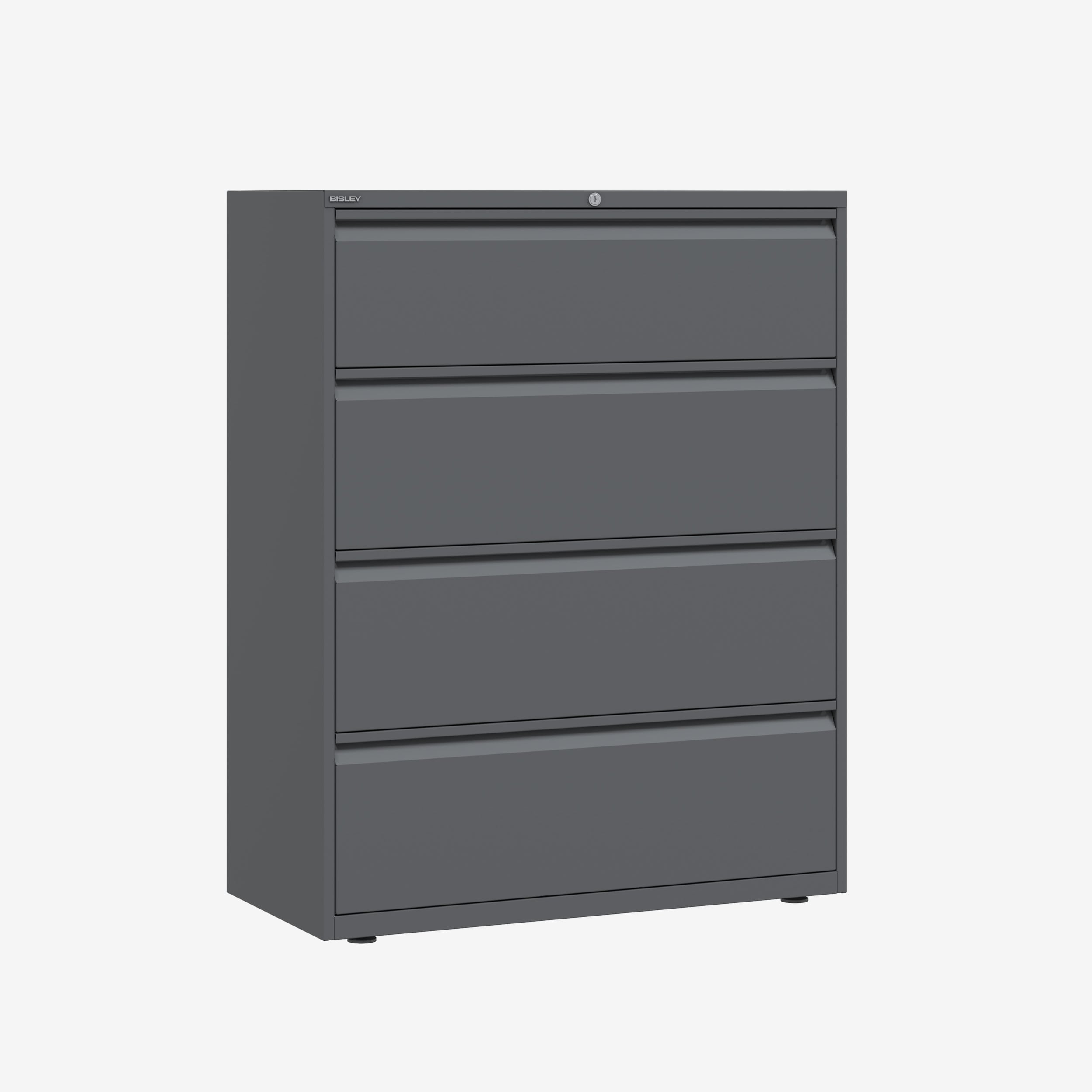 Bisley Essentials Lateral Filing Cabinet - 4 Drawer - 1270H X 1000W 2 Bisley essentials lateral filing cabinet - 4 drawer - 1270h x 1000w - image 2