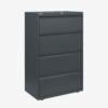 Bisley essentials lateral filing cabinet - 4 drawer - 1270h x 800w