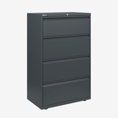 Bisley essentials lateral filing cabinet - 4 drawer - 1270h x 800w
