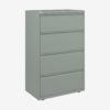Bisley essentials lateral filing cabinet 4 drawer 1270h 800w bisleysilver &bull; hse store