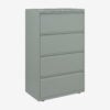 Bisley essentials lateral filing cabinet 4 drawer 1300h 800w bisleysilver &bull; hse store