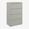 Bisley essentials lateral filing cabinet 4 drawer 1300h 800w lightgrey &bull; hse store