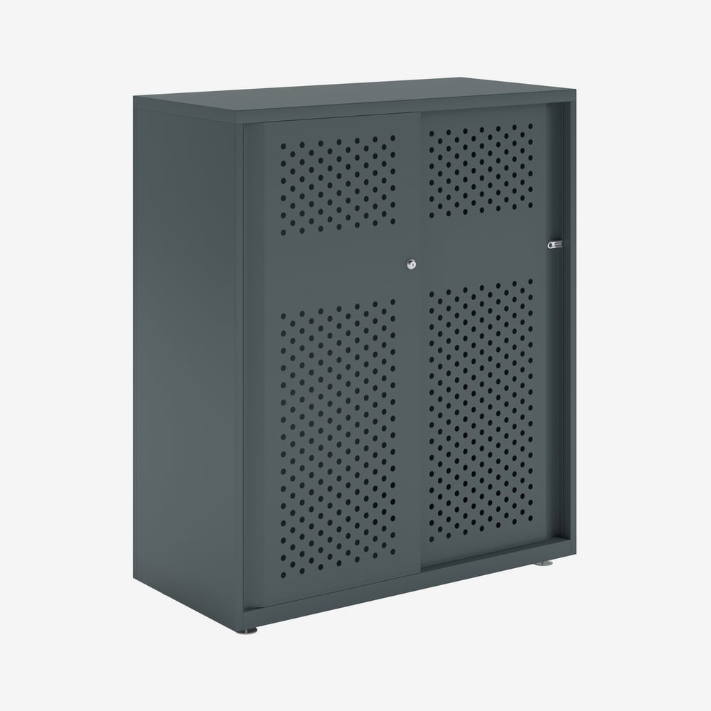 Bisley Glide - Sliding Perforated Door Cabinet - 1149H X 1000W 13 Bisley glide - sliding perforated door cabinet - 1149h x 1000w - image 13