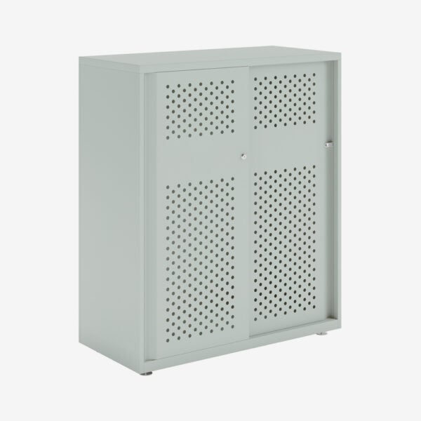Bisley Glide - Sliding Perforated Door Cabinet - 1149H x 1000W
