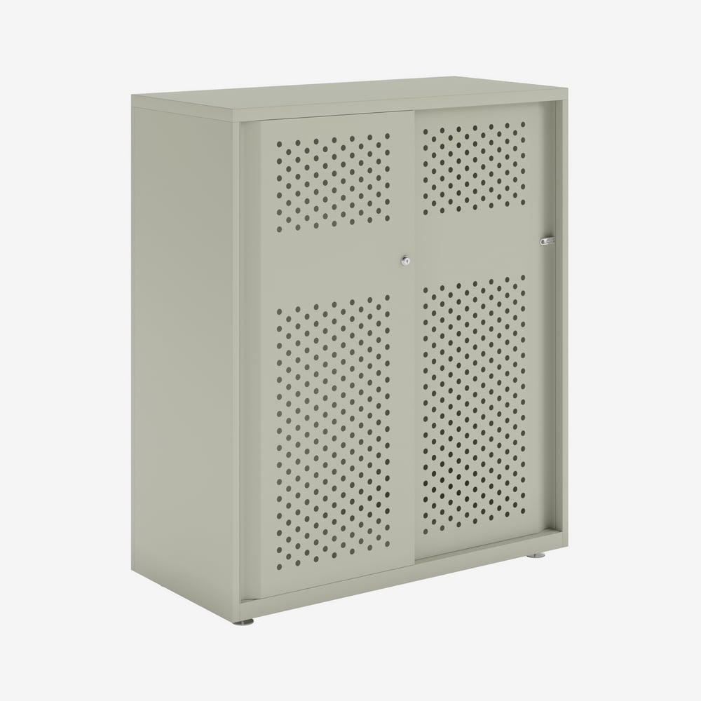 Bisley Glide - Sliding Perforated Door Cabinet - 1149H X 1000W 9 Bisley glide - sliding perforated door cabinet - 1149h x 1000w - image 9