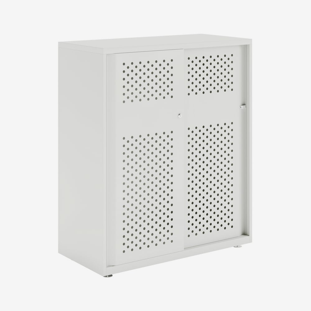 Bisley Glide - Sliding Perforated Door Cabinet - 1149H X 1000W 4 Bisley glide - sliding perforated door cabinet - 1149h x 1000w - image 4