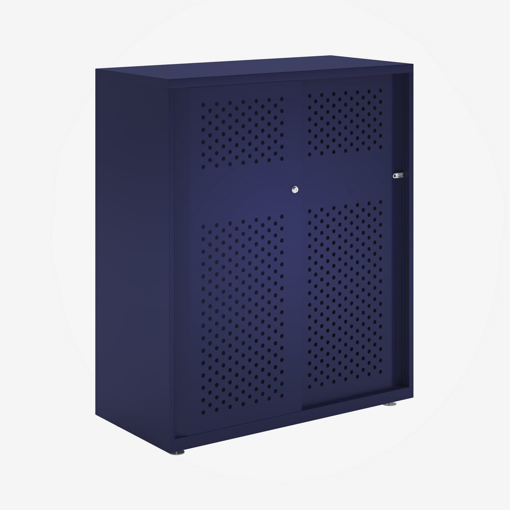 Bisley Glide - Sliding Perforated Door Cabinet - 1149H X 1000W 12 Bisley glide - sliding perforated door cabinet - 1149h x 1000w - image 12