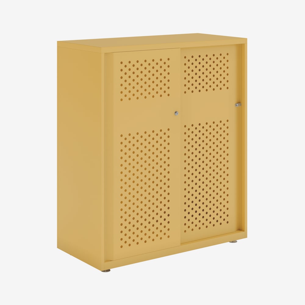 Bisley Glide - Sliding Perforated Door Cabinet - 1149H X 1000W 6 Bisley glide - sliding perforated door cabinet - 1149h x 1000w - image 6