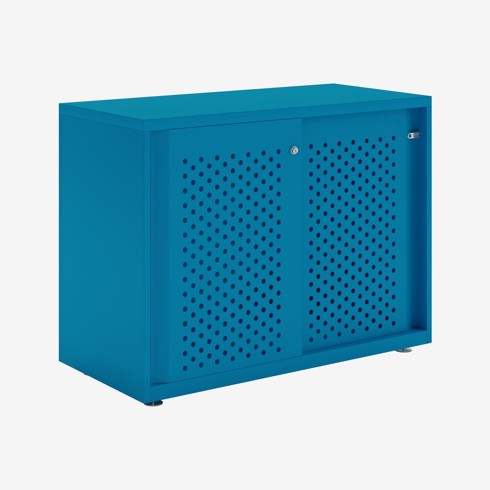 Bisley Glide - Sliding Perforated Door Cabinet - 743H X 1000W 6 Bisley glide - sliding perforated door cabinet - 743h x 1000w - image 6
