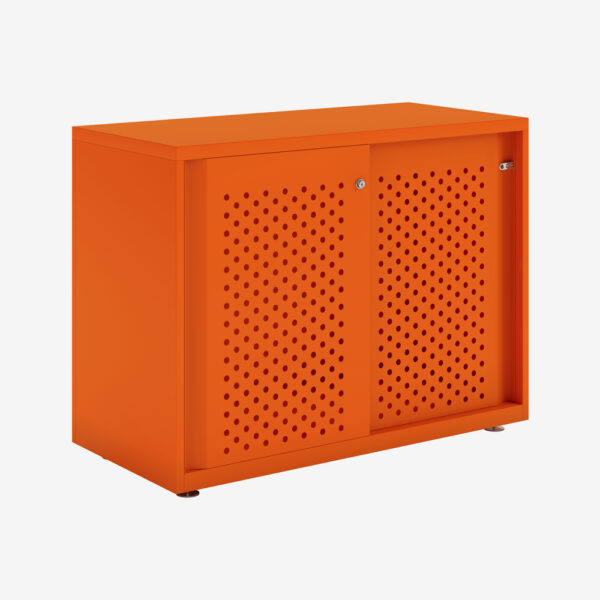 Bisley Glide - Sliding Perforated Door Cabinet - 743H x 1000W