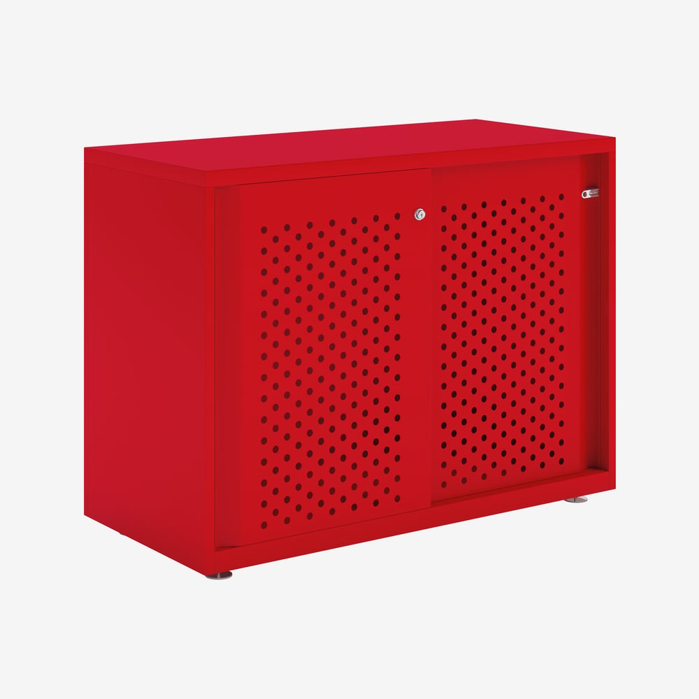 Bisley Glide - Sliding Perforated Door Cabinet - 743H X 1000W 10 Bisley glide - sliding perforated door cabinet - 743h x 1000w - image 10