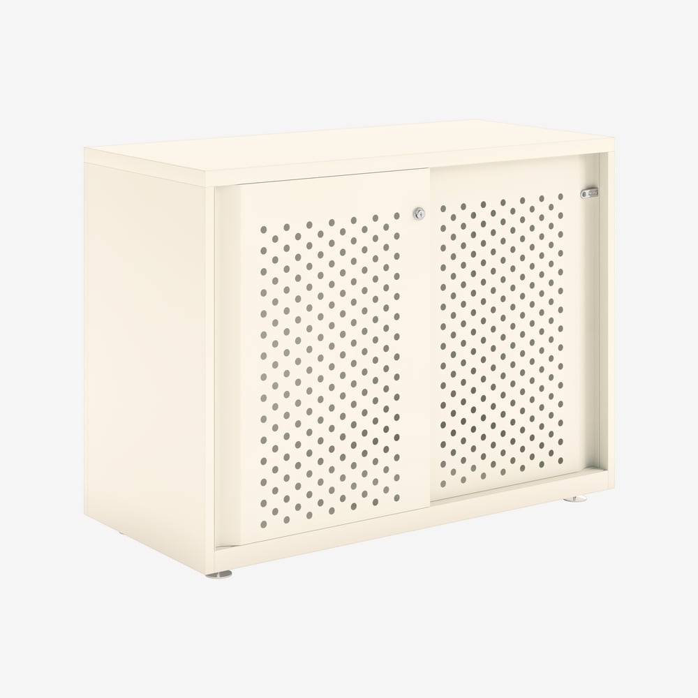Bisley Glide - Sliding Perforated Door Cabinet - 743H X 1000W 5 Bisley glide - sliding perforated door cabinet - 743h x 1000w - image 5