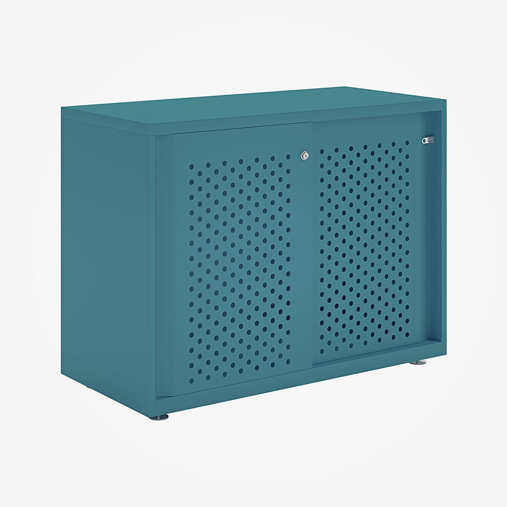 Bisley Glide - Sliding Perforated Door Cabinet - 743H X 1000W 8 Bisley glide - sliding perforated door cabinet - 743h x 1000w - image 8