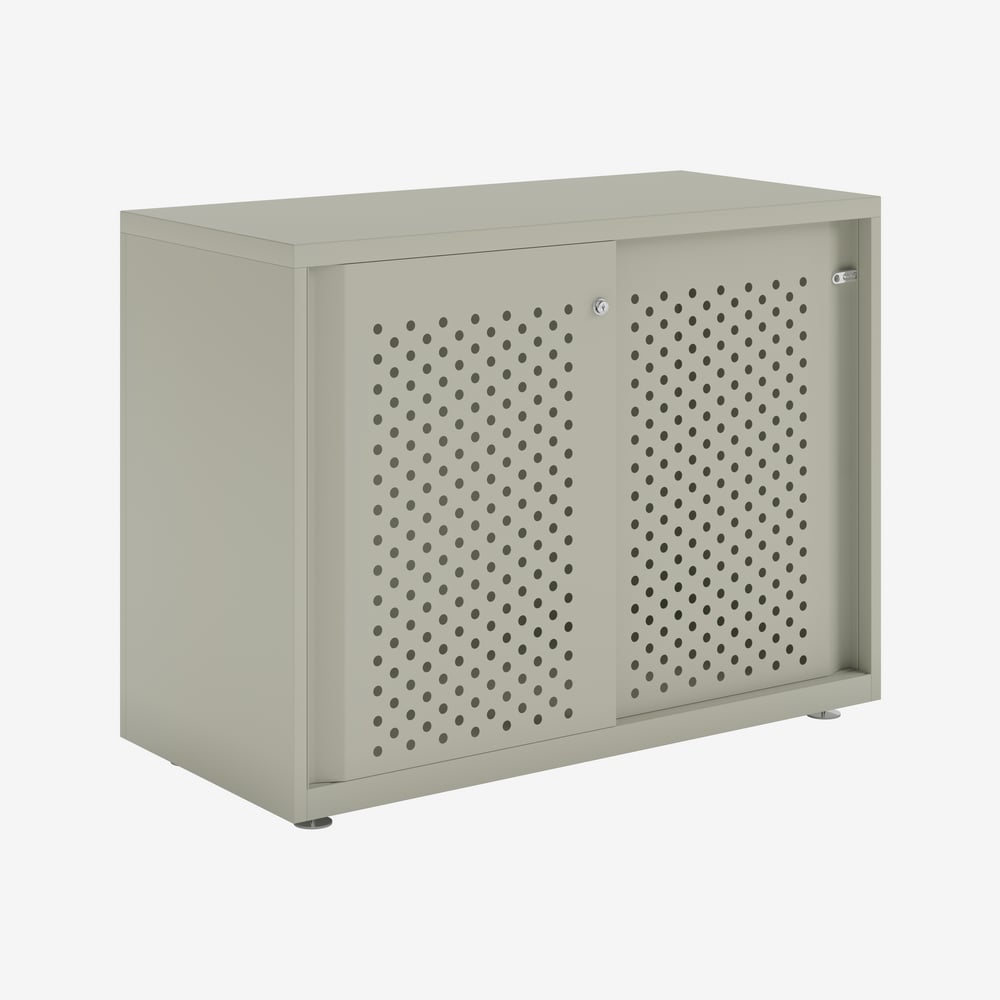 Bisley Glide - Sliding Perforated Door Cabinet - 743H X 1000W 7 Bisley glide - sliding perforated door cabinet - 743h x 1000w - image 7