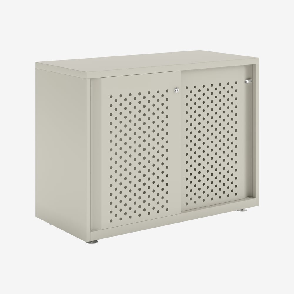 Bisley Glide - Sliding Perforated Door Cabinet - 743H X 1000W 11 Bisley glide - sliding perforated door cabinet - 743h x 1000w - image 11