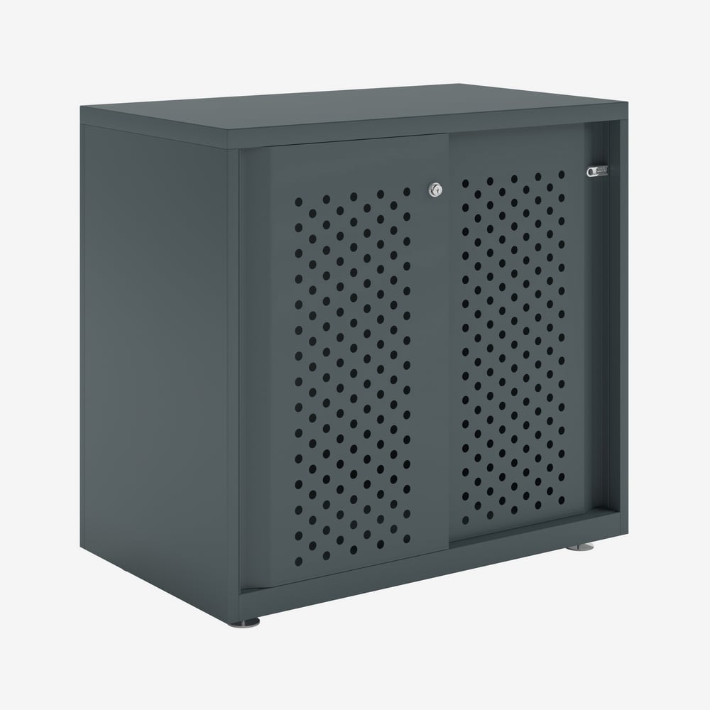 Bisley Glide - Sliding Perforated Door Cabinet - 743H X 800W 13 Bisley glide - sliding perforated door cabinet - 743h x 800w - image 13