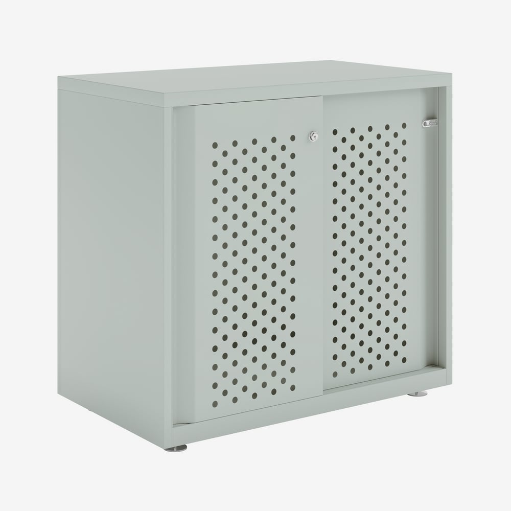 Bisley Glide - Sliding Perforated Door Cabinet - 743H X 800W 9 Bisley glide - sliding perforated door cabinet - 743h x 800w - image 9