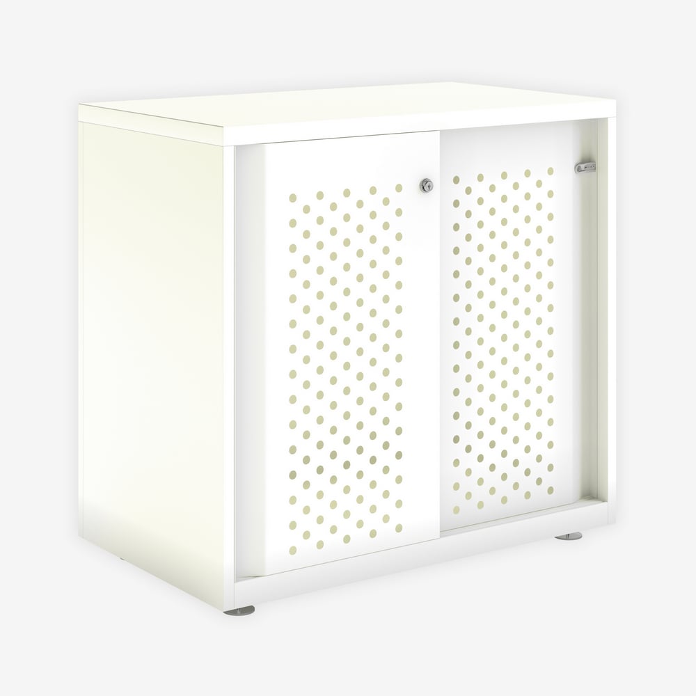 Bisley Glide - Sliding Perforated Door Cabinet - 743H X 800W 5 Bisley glide - sliding perforated door cabinet - 743h x 800w - image 5