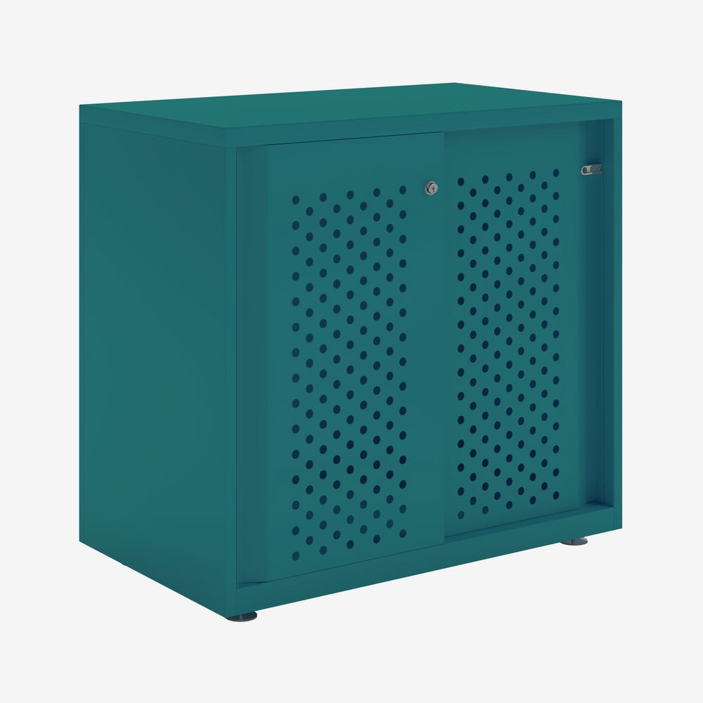Bisley Glide - Sliding Perforated Door Cabinet - 743H X 800W 7 Bisley glide - sliding perforated door cabinet - 743h x 800w - image 7