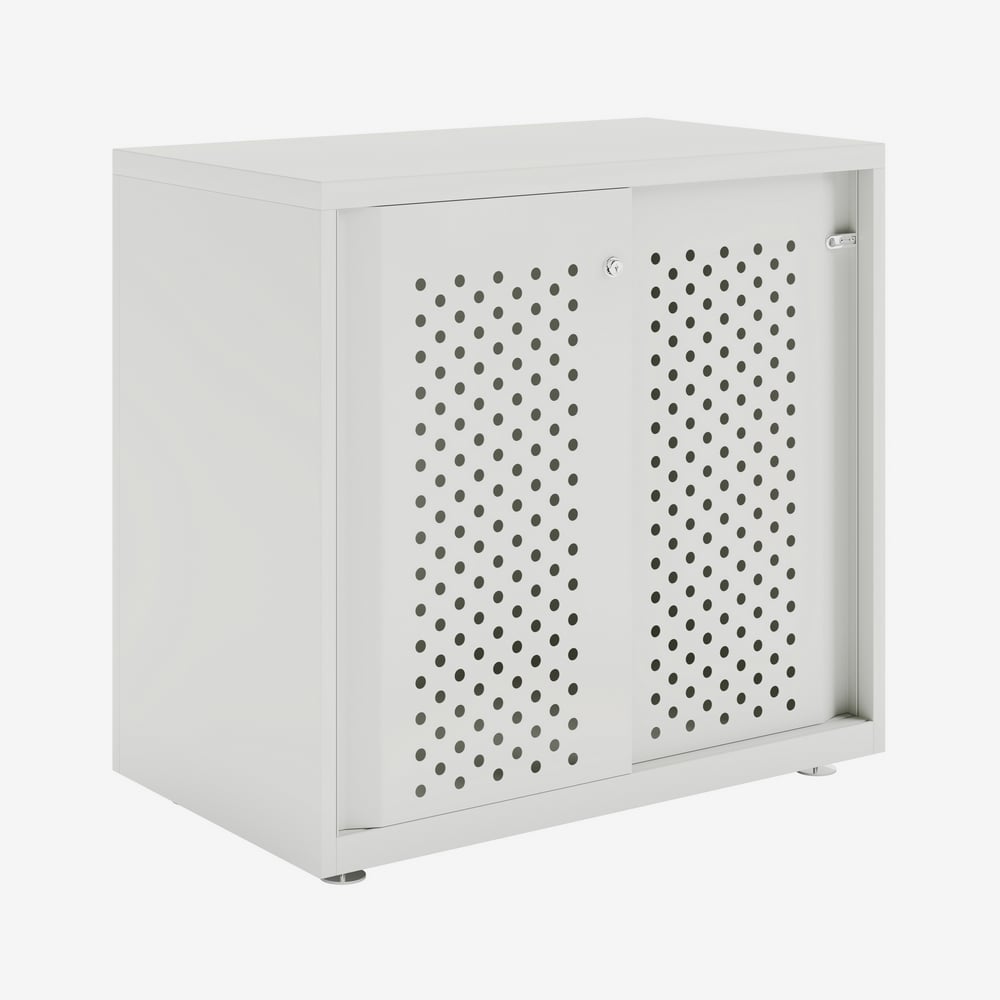Bisley Glide - Sliding Perforated Door Cabinet - 743H X 800W 11 Bisley glide - sliding perforated door cabinet - 743h x 800w - image 11