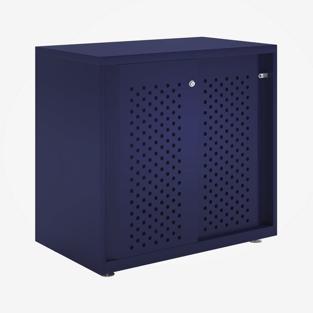 Bisley Glide - Sliding Perforated Door Cabinet - 743H X 800W 12 Bisley glide - sliding perforated door cabinet - 743h x 800w - image 12
