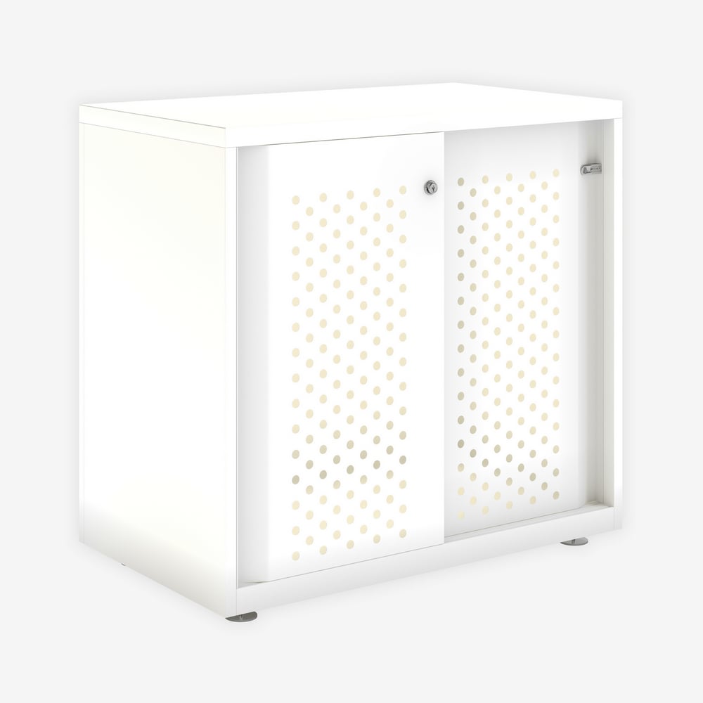 Bisley Glide - Sliding Perforated Door Cabinet - 743H X 800W 3 Bisley glide - sliding perforated door cabinet - 743h x 800w - image 3