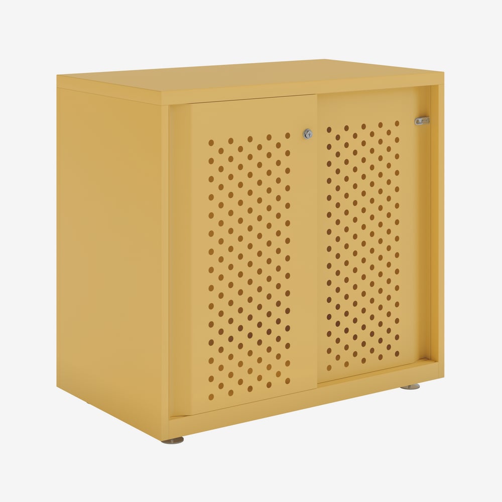 Bisley Glide - Sliding Perforated Door Cabinet - 743H X 800W 4 Bisley glide - sliding perforated door cabinet - 743h x 800w - image 4
