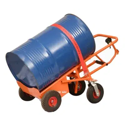 GoodsMan DD – DrumMaster 4-Wheel Powered Drum Truck