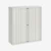 Bisley eurotambour roller shutter cupboard 1330h 1200w chalk &bull; hse store