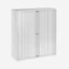 Bisley eurotambour roller shutter cupboard 1330h 1200w trafficwhite &bull; hse store
