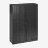 Bisley eurotambour roller shutter cupboard 1637h 1200w black &bull; hse store
