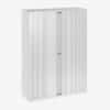 Bisley eurotambour roller shutter cupboard 1637h 1200w trafficwhite &bull; hse store