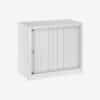 Bisley eurotambour roller shutter cupboard 695h 800w trafficwhite &bull; hse store