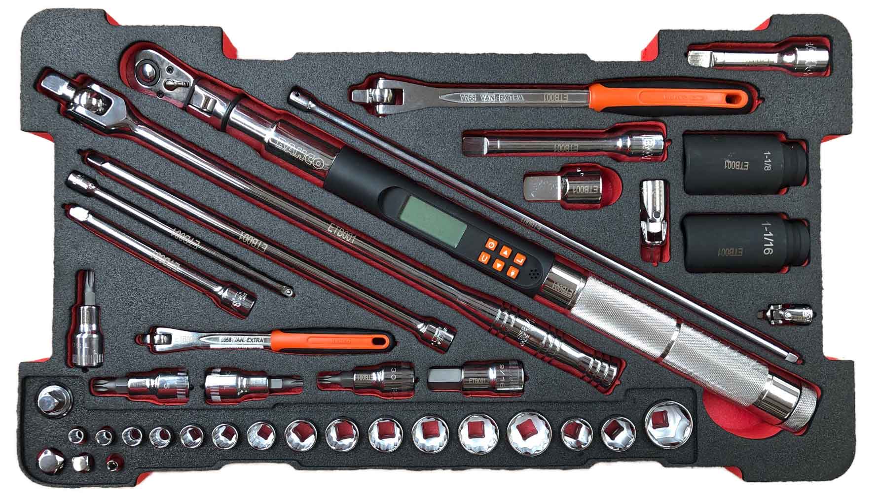 Rbt260Tdr - Aircraft General Inspection And Maintenance Kit (With Torque Wrench Set) In Drawer Case 2 Rbt260tdr - aircraft general inspection and maintenance kit (with torque wrench set) in drawer case - image 2