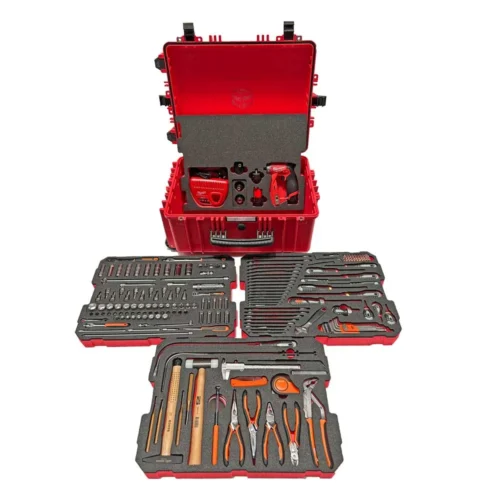 Hse Store Homepage 23 Rba3t power – mechanic wheeled tool kit with milwaukee multi head drill driver – metric kit – includes 157 tools