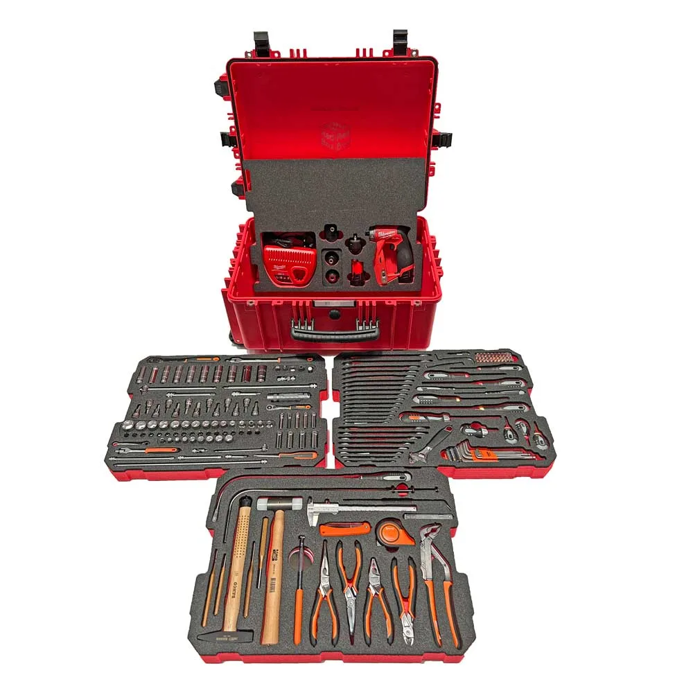 Rba3T Power – Mechanic Wheeled Tool Kit With Milwaukee Multi Head Drill Driver – Metric Kit – Includes 157 Tools 1 Rba3t power – mechanic wheeled tool kit with milwaukee multi head drill driver – metric kit – includes 157 tools