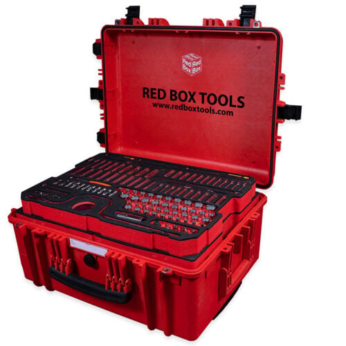 Rbi8000t power aircraft mechanic tool kit – sae & metric with milwaukee multi-head drill driver