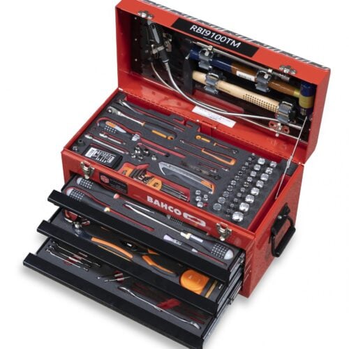 RBI9100TM - Aircraft Mechanic Metal Step Case - Imperial (SAE / Standard) Kit - Includes 148 Tools