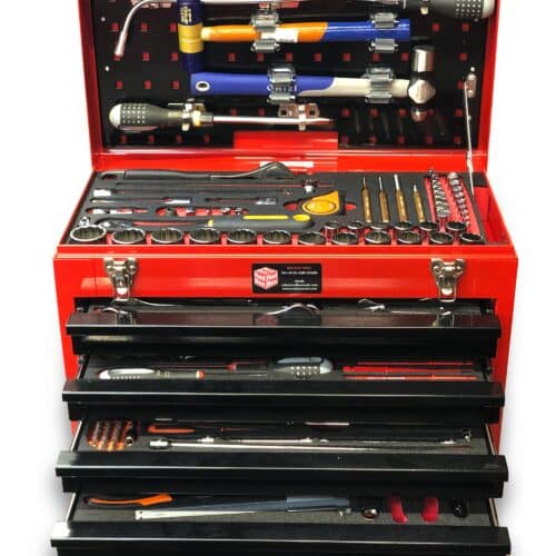 RBI9950TMIN - Engineers Kit with 174 Metric Tools and Insulated Screwdrivers. In a 4 Draw Step Stool Case