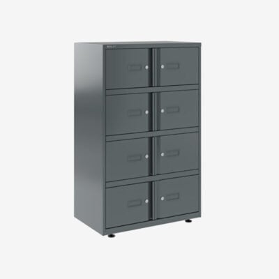 Bisley essentials lodge – 8 door locker bank – 800w x 1300h