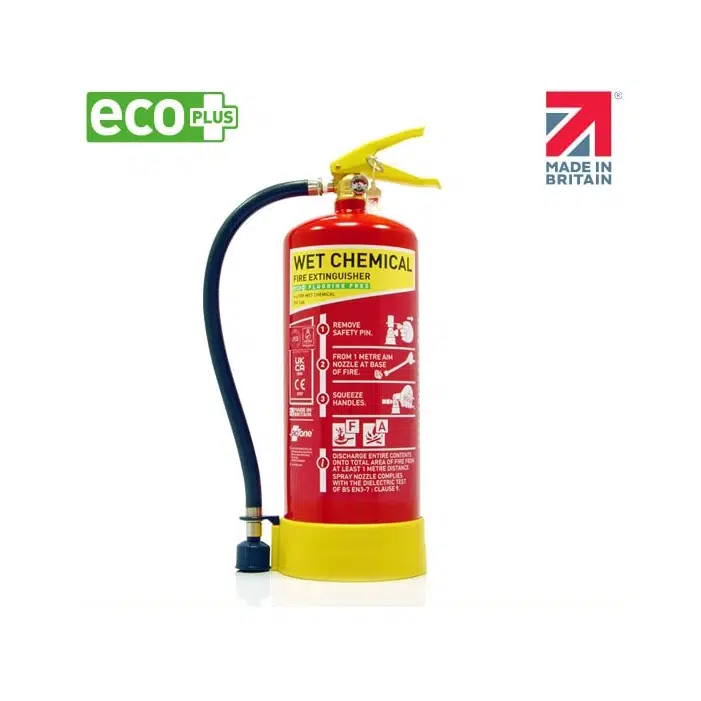 6 Litre Eco Plus Wet Chemical - Premium Range Fire Extinguisher - With Hose 1 6 litre eco plus wet chemical - premium range fire extinguisher - with hose