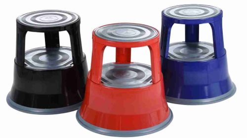 Steel kick stool round step ups
